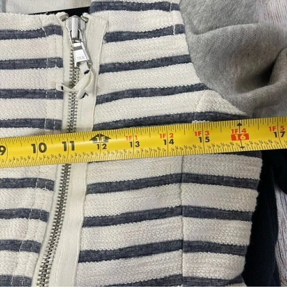 Lou & Grey cotton moto jacket asymmetrical zip  size small - Picture 7 of 9